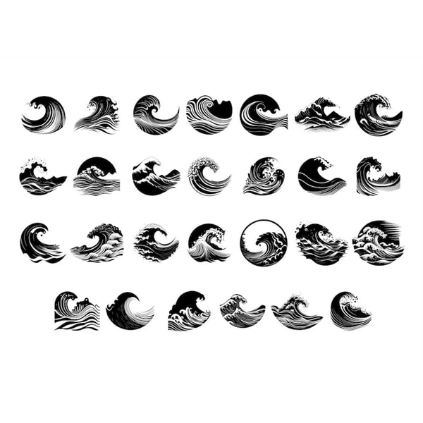 WAVE SVG, Wave Svg Cut Files For Cricut, Wave Clipart, Waves - Inspire ...