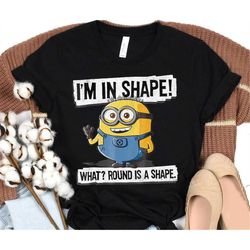 despicable me minions round is a shape bob graphic t-shirt, minions shirt, minions family matching tee,disneyland family