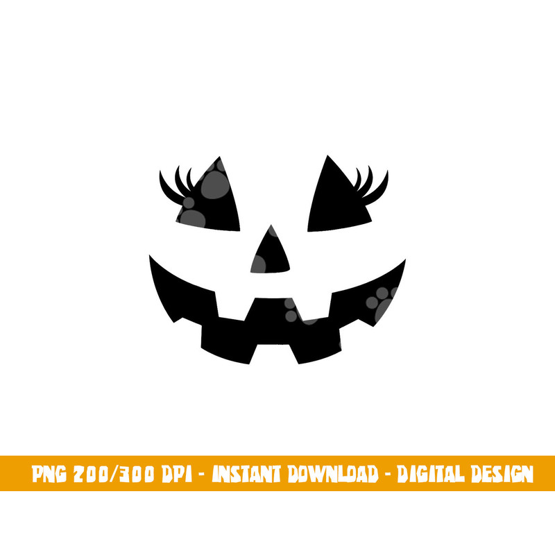 Jack O Lantern Eyelashes Pumpkin Face Halloween Women Girls  png,sublimation copy.jpg