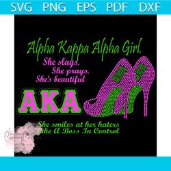 she slays she prays she is beautiful aka, aka sorority gift