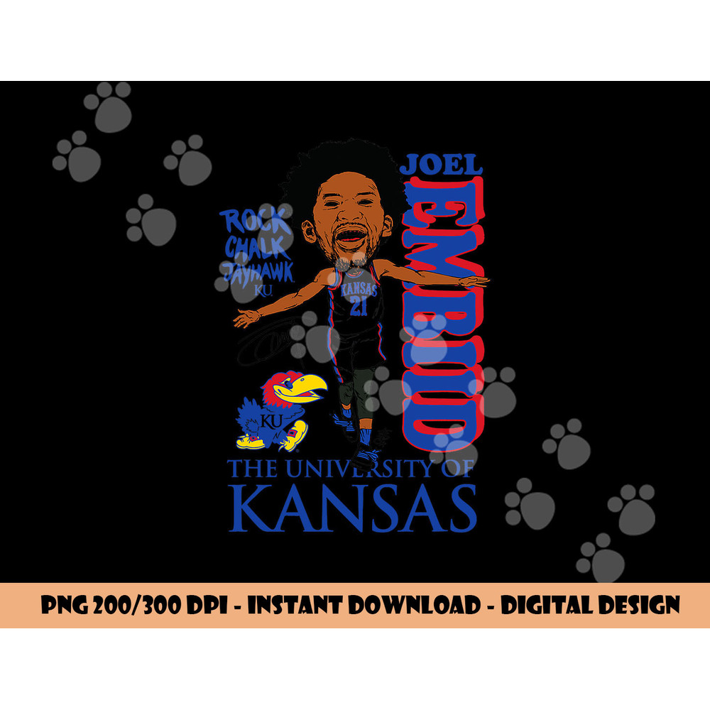 Joel Embiid Kansas Jayhawks Basketball Player png, sublimation copy.jpg