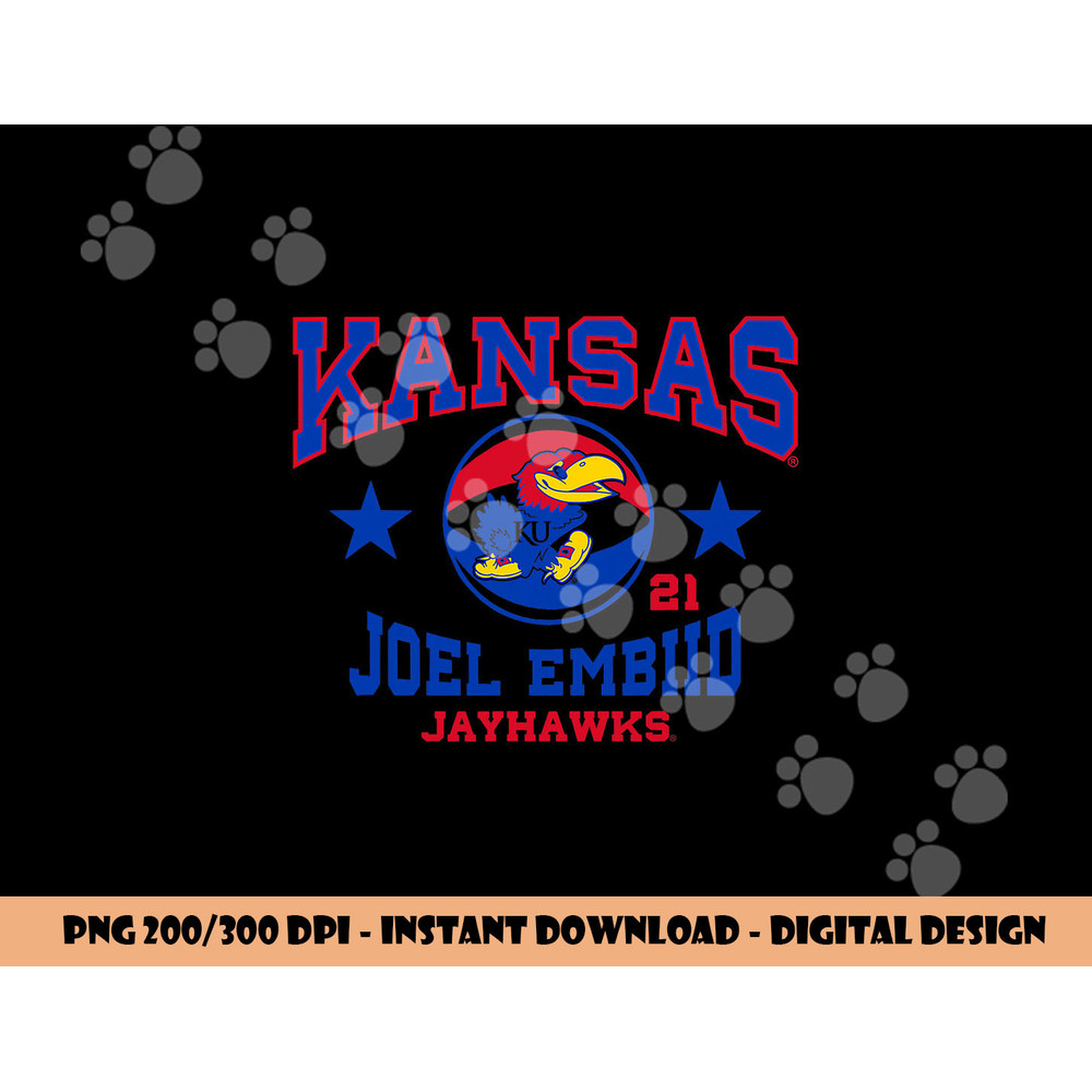 Joel Embiid Kansas Jayhawks Basketball Star png, sublimation copy.jpg
