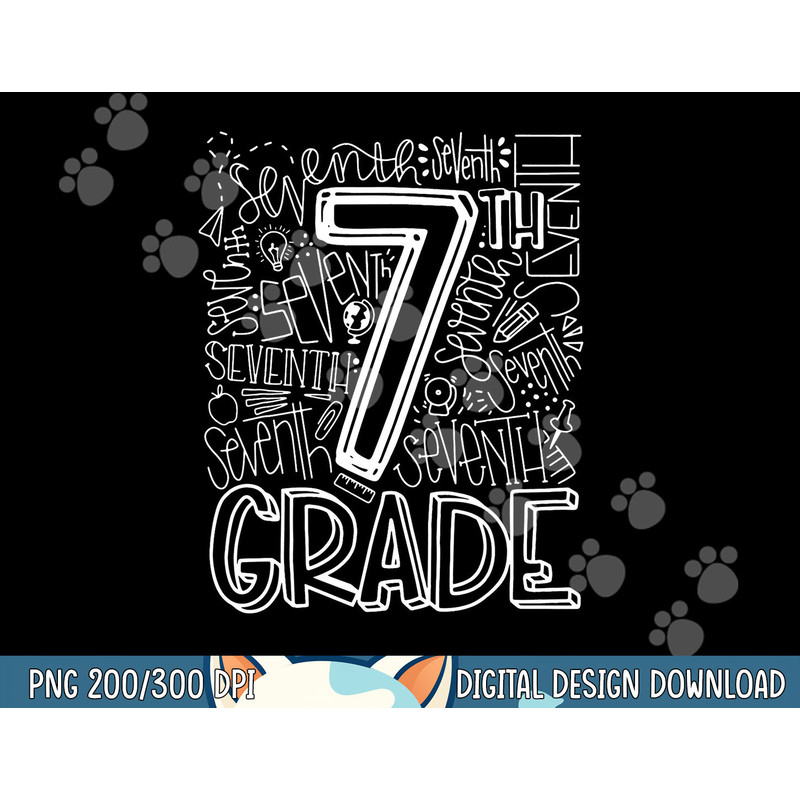 Team Kid Teacher Back To School 7th Seventh Grade Typography png, sublimation copy.jpg
