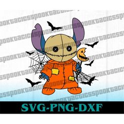sam stitch svg, trick svg, treat svg, sam svg, stitch doll svg, stitch costume svg, horror svg, digital download
