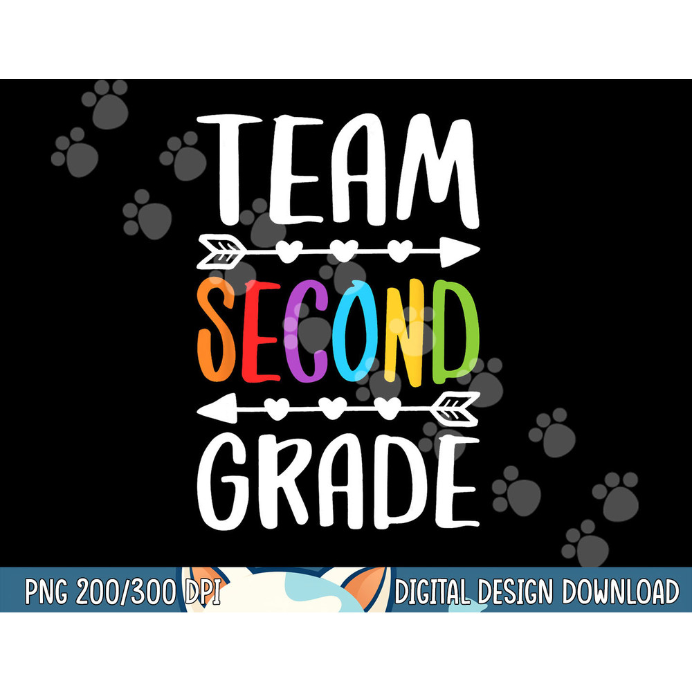 Team Second Grade png, sublimation 2nd Grade Teacher Student Shirt png, sublimation copy.jpg