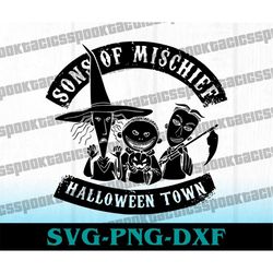 sons of mischief svg, nightmare svg, before xmas svg, before christmas svg, jack and sally svg, halloween svg, horror sv