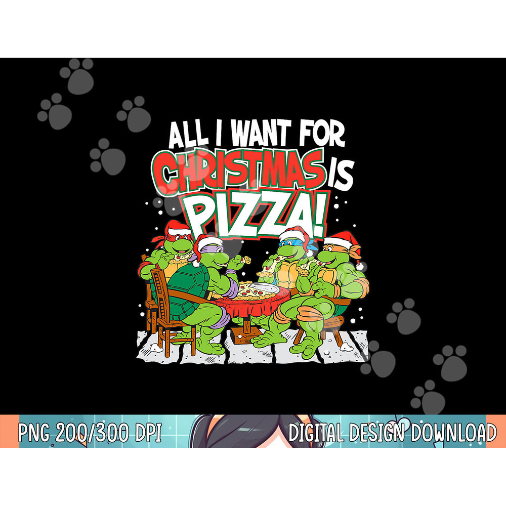 Teenage Mutant Ninja Turtles Pizza For Christmas png, sublimation.jpg