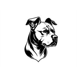AMSTAFF SVG, AMSTAFF Clipart, Pitbull Svg Files For Cricut, American Staffordshire Terrier Svg Cut Files