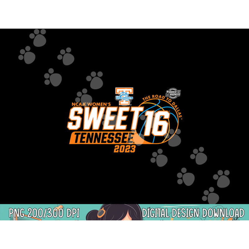 Tennessee Volunteers Sweet 16 2023 Women s Basketball png, sublimation copy.jpg