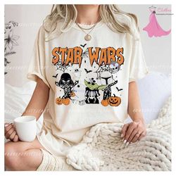 funny star wars halloween disney shirt, trick or treat, halloween shirt, halloween party, disney family shirts, disney m