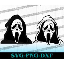ghostface svg, scream svg, sydney prescott svg, tarot card svg, ghost face svg, halloween svg, horror svg, halloween png