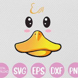 cute duck face awesome halloween costume svg, eps, png, dxf, digital download