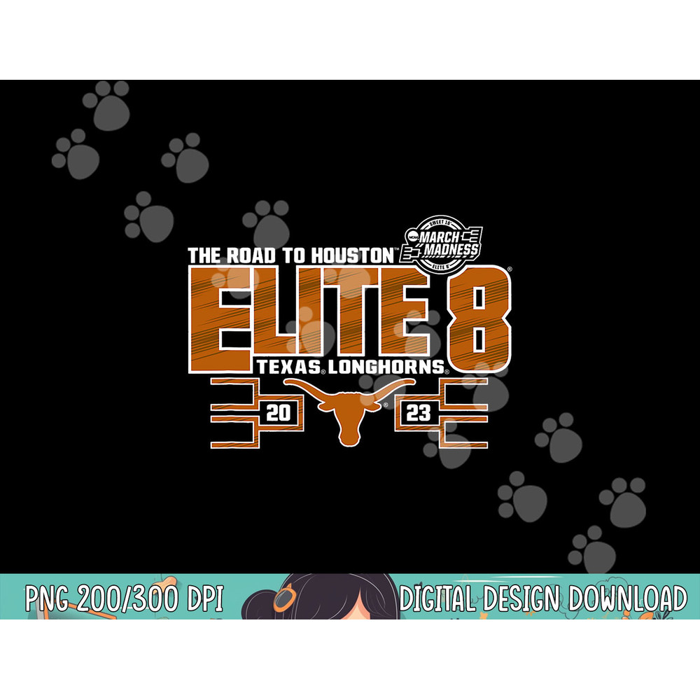 Texas Longhorns Elite 8 2023 Basketball Black png, sublimation copy.jpg