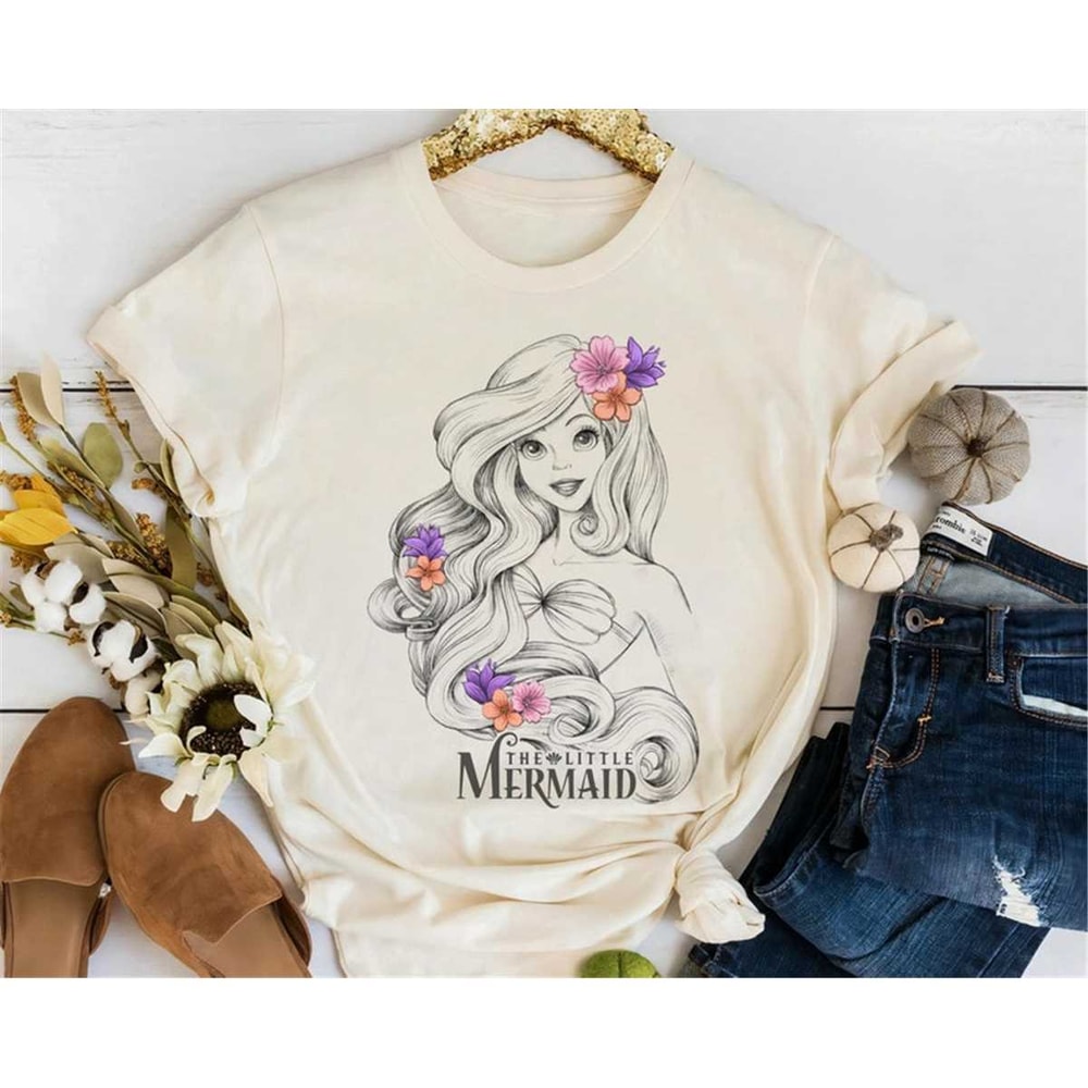 MR-1182023142017-disney-the-little-mermaid-floral-ariel-line-portrait-t-shirt-image-1.jpg