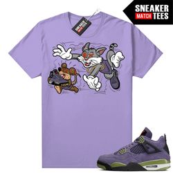 canyon purple 4s shirts to match sneaker tees light purple 'finessed'