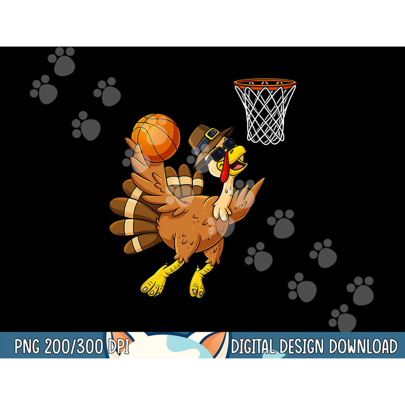 Thanksgiving Turkey Basketball Player Funny Boys Girls Kids png, sublimation copy.jpg