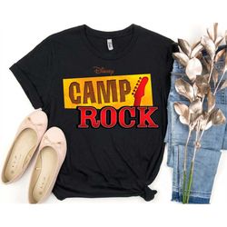 disney channel camp rock t-shirt, camp rock poster t-shirt, music lover tee, disneyland vacation shirt unisex adult t-sh