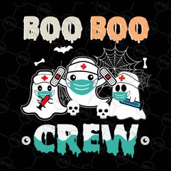 boo boo crew nurse png, halloween ghost png, boo crew png, halloween png, halloween nurse png, sublimation designs