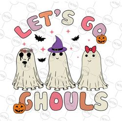 groovy let's go ghouls svg, halloween ghost svg, halloween boo svg, pumpkin patch cut file, halloween clipart cut files
