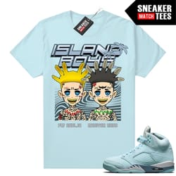 blue bird 5 shirts to match sneaker match tees baby blue island boy