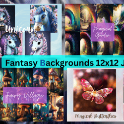 Big Bundles of Fantasy Backgrounds,Jpg Format size 12x12 inches