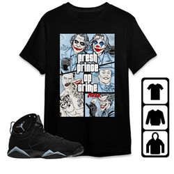 aj 7 chambray unisex t-shirt, tee, sweatshirt, hoodie, crime prince joker, shirt to match sneaker