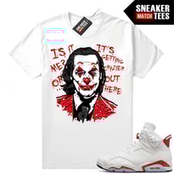 red white 6s shirts to match sneaker match tees white 'crazy'
