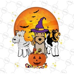 three wire fox terrier pumpkin halloween dog lover png sublimation happy halloween digital download