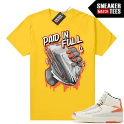 maison chateau rogue 2s to match sneaker match tees gold 'paid in full'