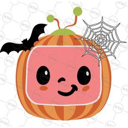 cocomelon svg, cocomelon halloween pumpkin svg, cocomelon logo layered svg files