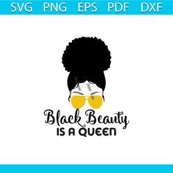 black beautiful is a queen svg, melanin svg, afro girl svg, black girl svg, beautiful svg