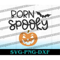born spooky svg, jack o' lantern svg, pumpkin svg, strange and unusual svg, halloween svg, spooky png, horror svg, digit