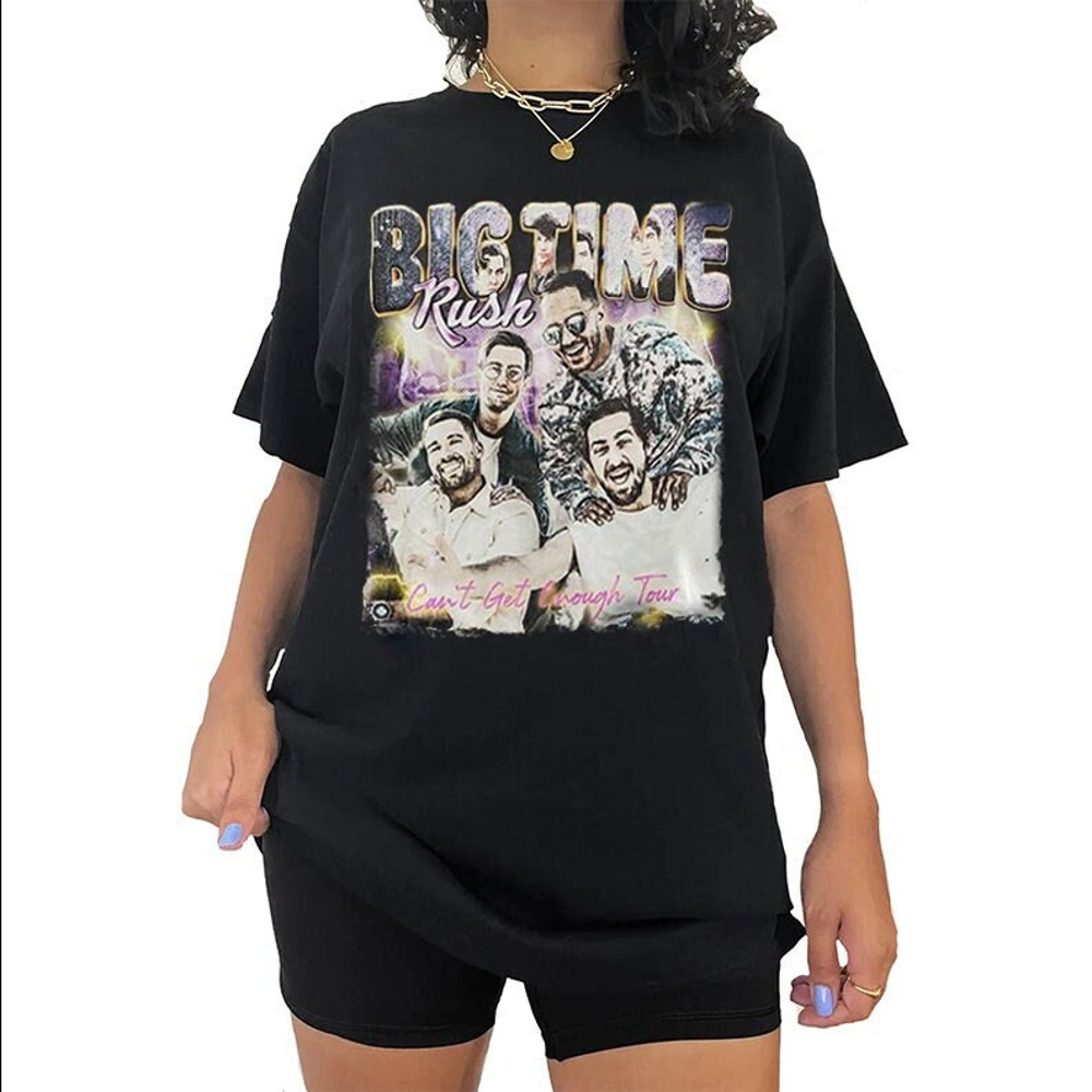 Retro Big Time Rush Band T-Shirt, Cant Get Enough Tour Sweatshirt, Big Time Rush Merch, Music Concert Hoodie, Long Sleeve, BTR Fan Gift - 1.jpg