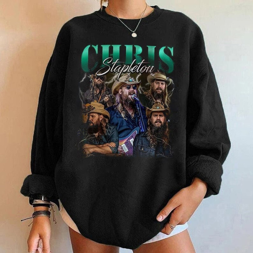 Vintage Chris Stapleton T-Shirt, All American Road Show 2023 Tour Sweatshirt, Country Music Concert, Chris Stapleton Merch, Gift For Fan - 1.jpg