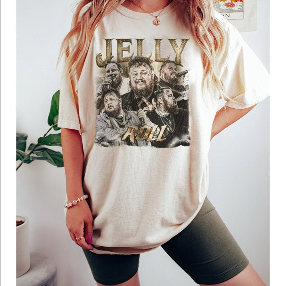 Vintage Jelly Roll 2023 T-Shirt, Backroad Baptism 2023 Tour Sweatshirt, Music Concert 2023, Jelly Roll Merch, Somebody Save Me, Gift For Fan - 2.jpg