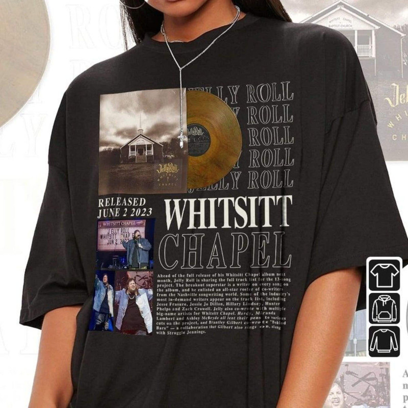 Vintage Jelly Roll Whitsitt Chapel T-Shirt, Backroad Baptism 2023 Tour Sweatshirt, Music Concert Tee, Somebody Save Me, Jelly Roll Fan Gift - 2.jpg