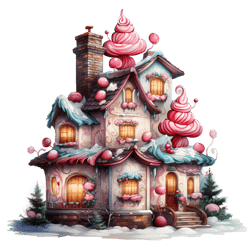 Fantasy Delicious Christmas House Png No 4