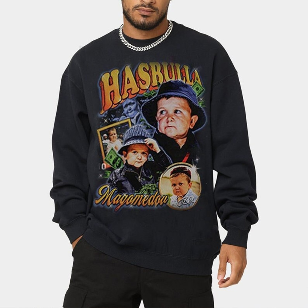 Vintage King Hasbulla T-Shirt, Hasbulla Magomedov Merch, Hasbulla Homage Sweatshirt, Mini Khabib Tee, Martial Art Shirt, Hasbulla Fan Gift - 1.jpg