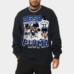 Vintage Peso Pluma Music T-Shirt, Peso Pluma World Tour 2023 Sweatshirt, Music Concert Merch, Y2k St