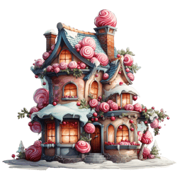 Fantasy Delicious Christmas House Png No 8
