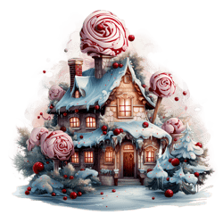 Fantasy Delicious Christmas House Png No 9