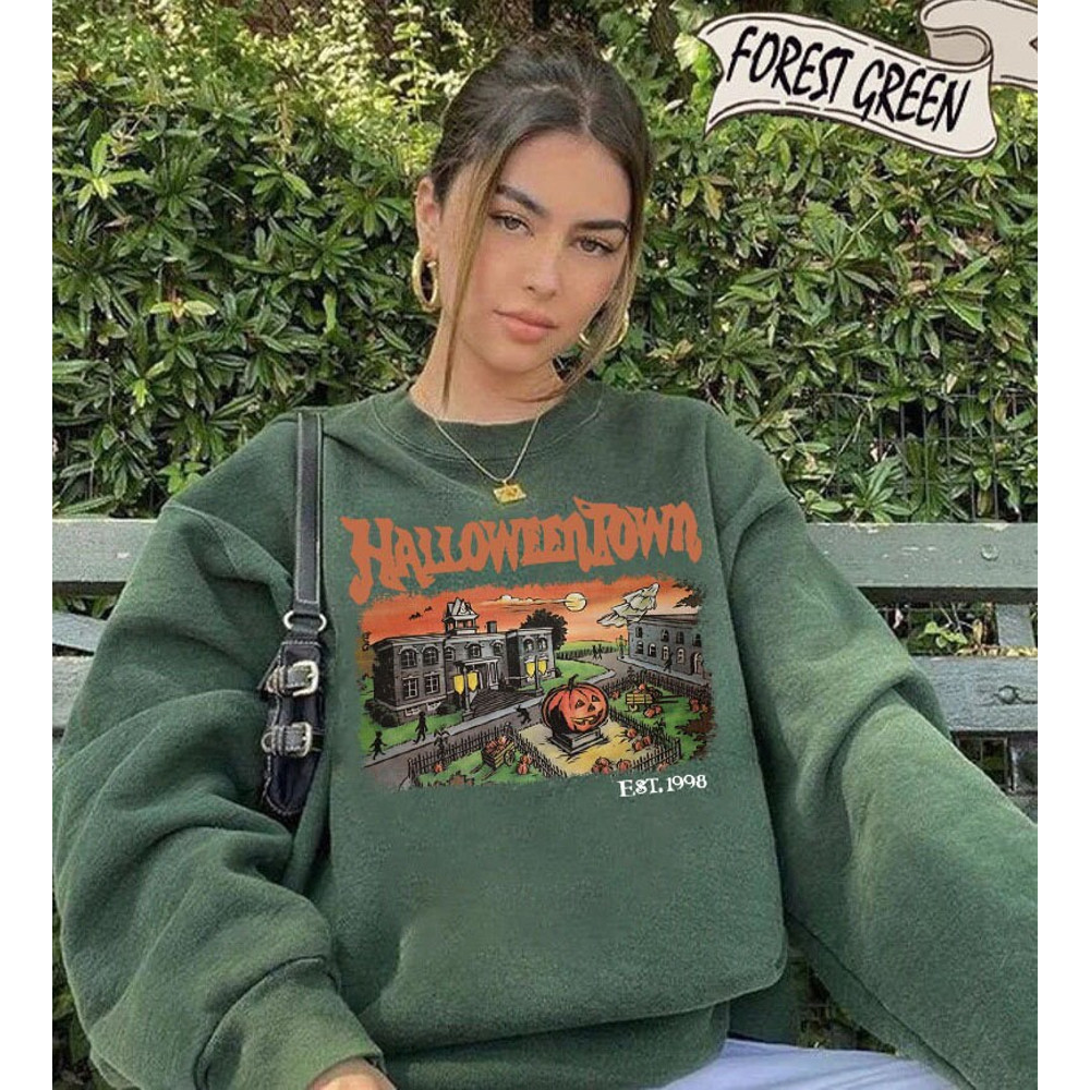 HalloweenTown 1998 Sweatshirt, Fall Halloween Sweatshirt, Halloween Shirt, Vintage HalloweenTown University Sweatshirt - 3.jpg