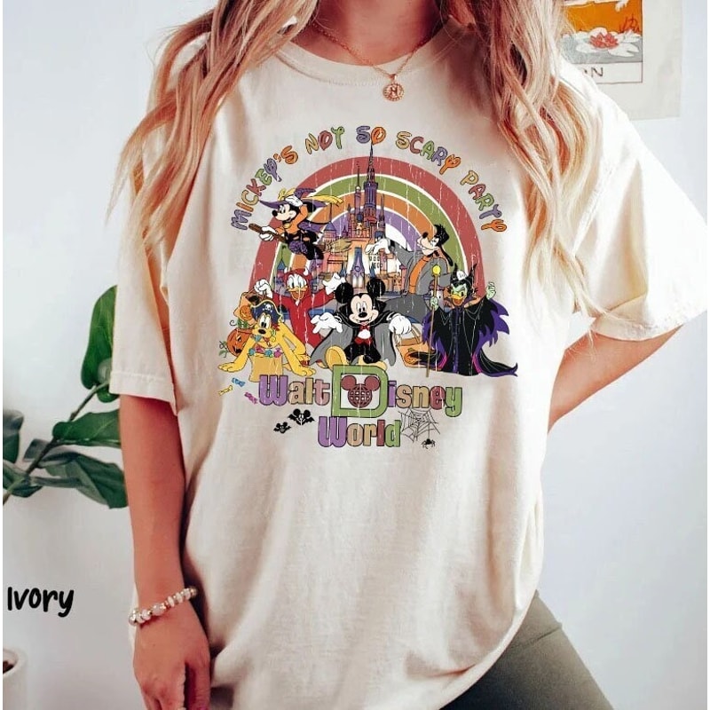 Mickey's Not So Scary Party Comfort Colors Shirt, Mickey Halloween Shirt, Disney Halloween Shirt, Halloween Party, Mickey And Friends Shirt - 1.jpg