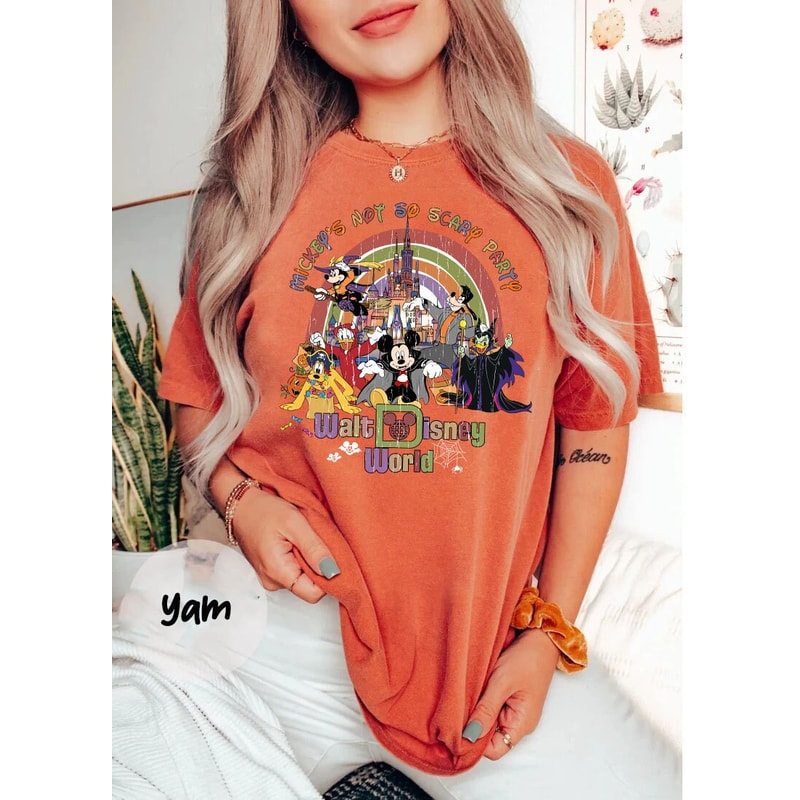 Mickey's Not So Scary Party Comfort Colors Shirt, Mickey Halloween Shirt, Disney Halloween Shirt, Halloween Party, Mickey And Friends Shirt - 3.jpg