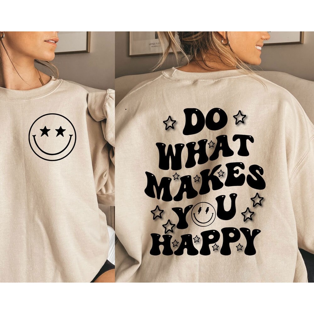 Do what makes you happy svg, Wavy text letters, Vintage shirt, Popular sayings, Trendy svg, EPS PNG Cricut Instant Download - 2.jpg
