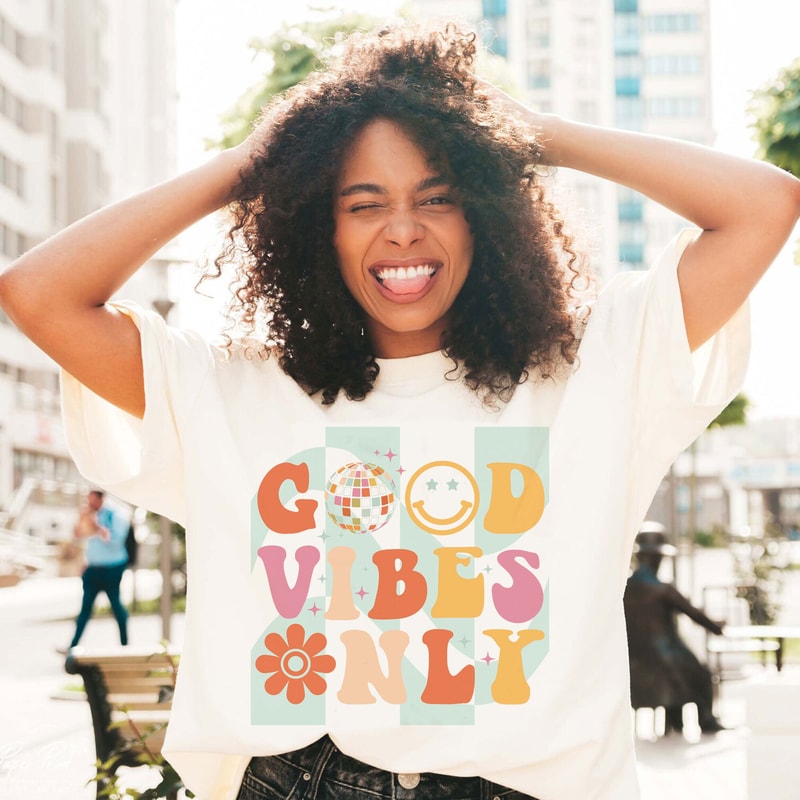 Good Vibes Only SVG PNG Sublimation, Hippie svg, Good vibes svg, Flower power svg, Retro svg, Inspiration svg, Positivity svg, Cricut - 2.jpg