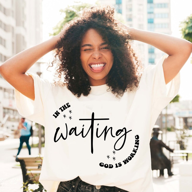 In The Waiting God Is Working SVG, God svg, Christian svg, Cross svg, Religion svg, Bible svg, Christianity svg, Bible verse svg, Jesus svg - 1.jpg