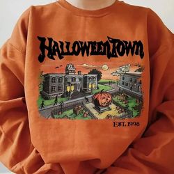 vintage halloweentown 1998 sweatshirt, halloweentown university sweater, fall sweatshirt, halloweent
