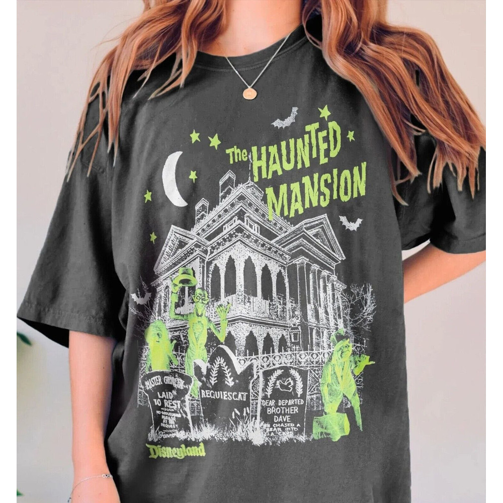 Vintage Haunted Mansion Shirt, The Haunted Mansion Map, Disneyland Halloween Shirt, Stretching Room Shirt, Halloween Shirt - 1.jpg