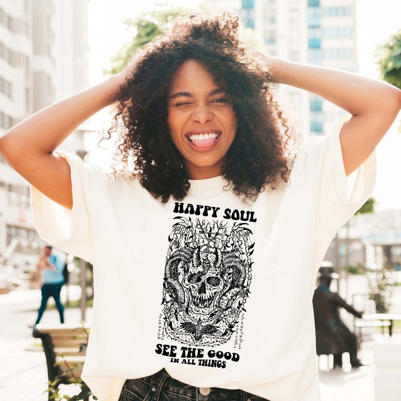 See the good Skull SVG, svg cut files for Cricut, Self love svg, Inspirational svg, Wildflower svg, tshirt svg, boho svg, strong woman svg - 4.jpg